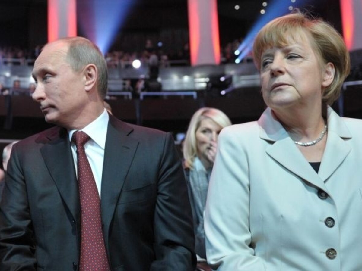 Putin Merkelová (SITA)